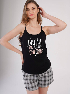 Купить Хлопковая пижама с майкой на бретельках VIENETTA 2126370807 в Украина в Lingerie.ua - Одяг для дому та відпочинку, Фото 2