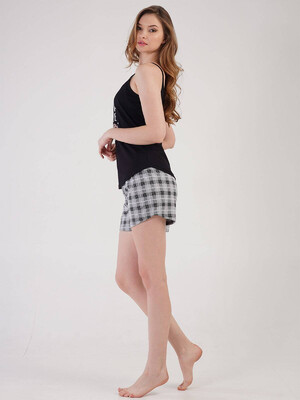 Купить Хлопковая пижама с майкой на бретельках VIENETTA 2126370807 в Украина в Lingerie.ua - Одяг для дому та відпочинку, Фото 3