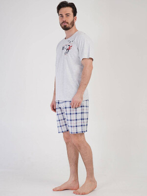 Купить Комплект с шортами в клетку VIENETTA MAN 2120840774 в Украина в Lingerie.ua - Одяг для дому та відпочинку, Фото 3