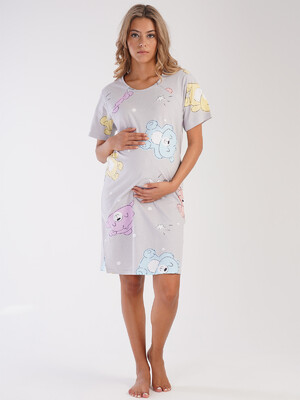 Купить Хлопковая туника для беременных и кормящих мам VIENETTA 2121861510 в Украина в Lingerie.ua - Одяг для дому та відпочинку, Видео