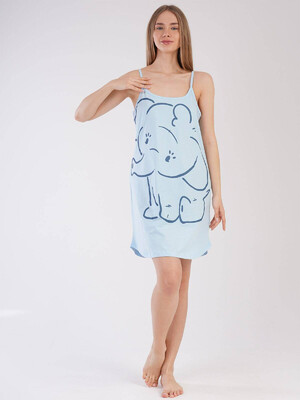 Купить Хлопковая туника на бретельках VIENETTA 2113380000 в Украина в Lingerie.ua - Одяг для дому та відпочинку, Видео