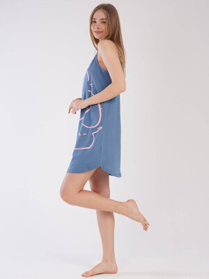 Купить Хлопковая туника на бретельках VIENETTA 2113380000 в Украина в Lingerie.ua - Одяг для дому та відпочинку, Фото 3