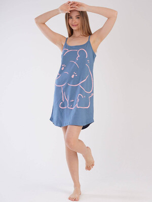 Купить Хлопковая туника на бретельках VIENETTA 2113380000 в Украина в Lingerie.ua - Одяг для дому та відпочинку, Фото 6