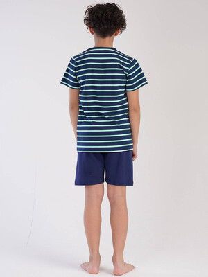 Купить Хлопковый комплект с футболкой в полоску VIENETTA KIDS 2127642100 в Украина в Lingerie.ua - Одяг для дому та відпочинку, Фото 3