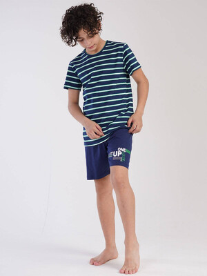 Купить Хлопковый комплект с футболкой в полоску VIENETTA KIDS 2127642100 в Украина в Lingerie.ua - Одяг для дому та відпочинку, Фото 5