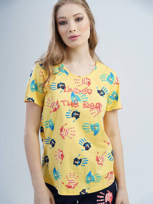 Купить Хлопковый комплект с капри VIENETTA 1115190717 в Украина в Lingerie.ua - Одяг для дому та відпочинку, Фото 5