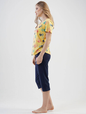 Купить Хлопковый комплект с капри VIENETTA 1115190717 в Украина в Lingerie.ua - Одяг для дому та відпочинку, Фото 7