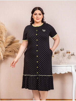 Купить Летний халат большого размера с коротким рукавом COCOON J4-4204 в Украина