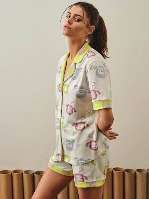 Купить Хлопковая пижама с рубашкой и шортами HAYS 27211 в Украина в Lingerie.ua - Одяг для дому та відпочинку, Фото 14
