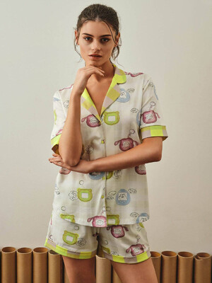 Купить Хлопковая пижама с рубашкой и шортами HAYS 27211 в Украина в Lingerie.ua - Одяг для дому та відпочинку, Фото 10