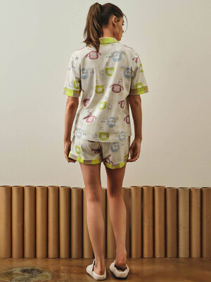 Купить Хлопковая пижама с рубашкой и шортами HAYS 27211 в Украина в Lingerie.ua - Одяг для дому та відпочинку, Фото 5