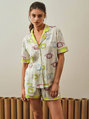 Купить Хлопковая пижама с рубашкой и шортами HAYS 27211 в Украина в Lingerie.ua - Одяг для дому та відпочинку, Фото 4