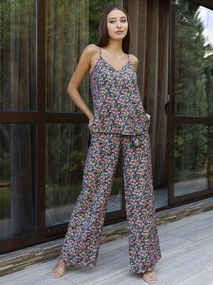 Купить Летний штапельный костюм с брюками LINGERIE 170662 в Украина в Lingerie.ua - Одяг для дому та відпочинку, Фото 9