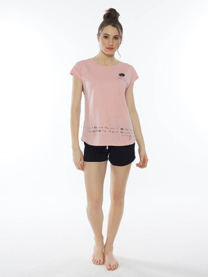 Купить Хлопковый комплект с шортами VIENETTA 0120141006 в Украина в Lingerie.ua - Одяг для дому та відпочинку, Фото 1