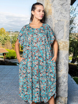 Купить Хлопковый халат большого размера COCOON J4-4125 в Украина в Lingerie.ua - Одяг для дому та відпочинку, Фото 1