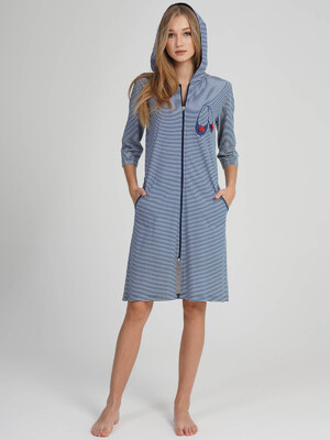 Купить Халат женский VIENETTA 1100031913 на молнии 3\4 рукав в Украина в Lingerie.ua - Одяг для дому та відпочинку, Фото 4