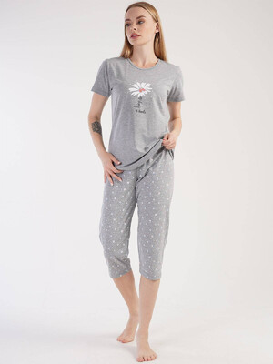 Купить Хлопковая пижама с капри VIENETTA 3031100771 в Украина в Lingerie.ua - Одяг для дому та відпочинку, Фото 7