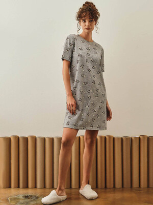 Купить Хлопковая туника с коротким рукавом HAYS 27450 в Украина в Lingerie.ua - Одяг для дому та відпочинку, Фото 1