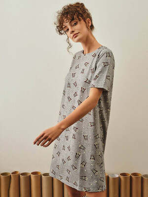 Купить Хлопковая туника с коротким рукавом HAYS 27450 в Украина в Lingerie.ua - Одяг для дому та відпочинку, Фото 2