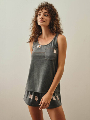 Купить Хлопковый комплект из майки и шорт HAYS 27256 в Украина в Lingerie.ua - Одяг для дому та відпочинку, Фото 15