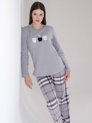 Купить Флисовый теплый домашний костюм VIENETTA 3030340188 в Украина в Lingerie.ua - Одяг для дому та відпочинку, Фото 2