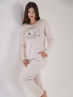 Купить Хлопковый комплект с длинным рукавом VIENETTA 3032410000 в Украина в Lingerie.ua - Одяг для дому та відпочинку, Фото 3