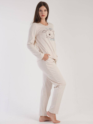 Купить Хлопковый комплект с длинным рукавом VIENETTA 3032410000 в Украина в Lingerie.ua - Одяг для дому та відпочинку, Фото 4