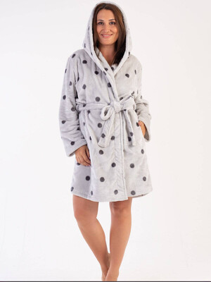 Плюшевый теплый халат с капюшоном VIENETTA 3040682874