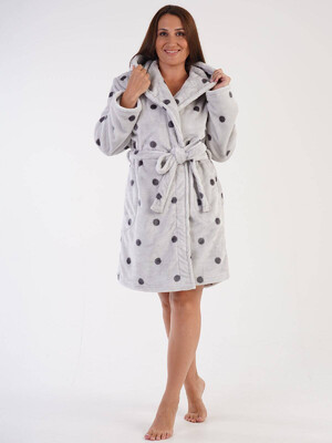 Купить Плюшевый теплый халат с капюшоном VIENETTA 3040682874 в Украина в Lingerie.ua - Одяг для дому та відпочинку, Фото 3