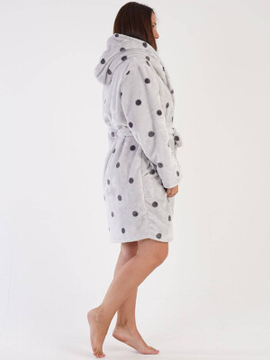 Купить Плюшевый теплый халат с капюшоном VIENETTA 3040682874 в Украина в Lingerie.ua - Одяг для дому та відпочинку, Фото 5