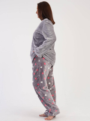 Купить Теплый домашний костюм из велсофта VIENETTA 3030950254 в Украина в Lingerie.ua - Одяг для дому та відпочинку, Фото 3