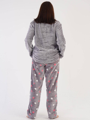 Купить Теплый домашний костюм из велсофта VIENETTA 3030950254 в Украина в Lingerie.ua - Одяг для дому та відпочинку, Фото 4