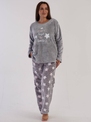 Купить Теплый домашний костюм из велсофта VIENETTA 3040703983 в Украина в Lingerie.ua - Одяг для дому та відпочинку, Фото 2