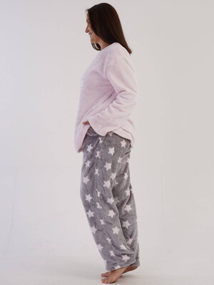 Купить Теплый домашний костюм из велсофта VIENETTA 3040703983 в Украина в Lingerie.ua - Одяг для дому та відпочинку, Фото 4