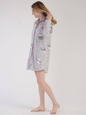 Купить Флисовый халат на пуговицах VIENETTA 3030450275 в Украина в Lingerie.ua - Одяг для дому та відпочинку, Фото 3