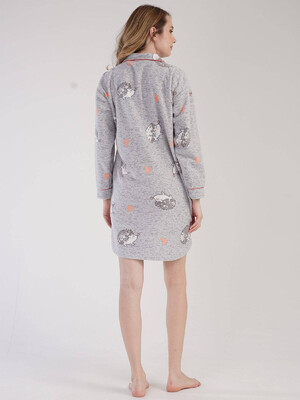 Купить Флисовый халат на пуговицах VIENETTA 3030450275 в Украина в Lingerie.ua - Одяг для дому та відпочинку, Фото 7