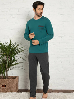 Купить Хлопковый домашний костюм HALLMARK E-39479 в Украина в Lingerie.ua - Одяг для дому та відпочинку, Фото 2