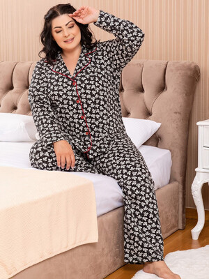 Купить Байковая пижама с рубашкой SABRINA U42178 в Украина в Lingerie.ua - Одяг для дому та відпочинку, Фото 3