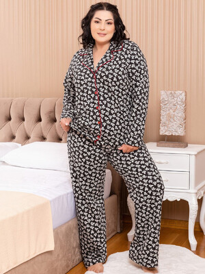 Купить Байковая пижама с рубашкой SABRINA U42178 в Украина в Lingerie.ua - Одяг для дому та відпочинку, Фото 4