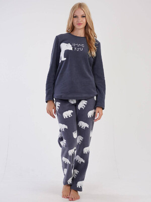 Купить Флисовый теплый костюм с брюками VIENETTA 3041760088 в Украина в Lingerie.ua - Одяг для дому та відпочинку, Видео