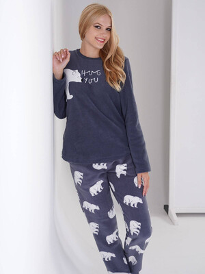 Купить Флисовый теплый костюм с брюками VIENETTA 3041760088 в Украина в Lingerie.ua - Одяг для дому та відпочинку, Фото 5