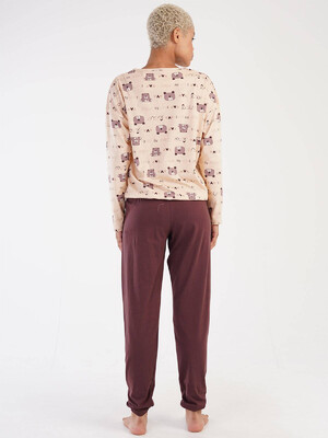 Купить Хлопковый комплект с длинным рукавом VIENETTA 3051487048 в Украина в Lingerie.ua - Одяг для дому та відпочинку, Фото 6