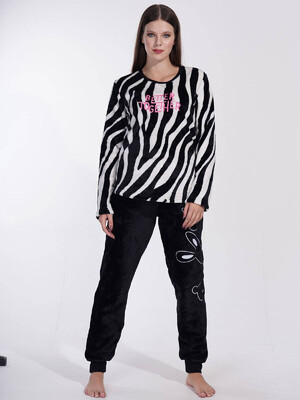 Плюшевый домашний костюм с брюками VIENETTA 3030600419