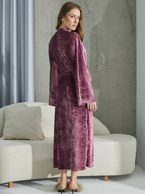 Купить Велюровий халат кімоно з довгим рукавом SEVIM 15274 в Украина в Lingerie.ua - Одяг для дому та відпочинку, Фото 3