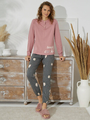 Купить Хлопковый комплект с брюками SEVIM 14970 в Украина в Lingerie.ua - Одяг для дому та відпочинку, Фото 1