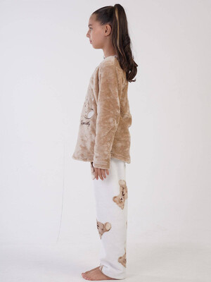 Купить Плюшевая пижама из велсофта для девочки VIENETTA KIDS 3030630297 в Украина в Lingerie.ua - Одяг для дому та відпочинку, Фото 3