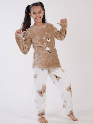 Купить Плюшевая пижама из велсофта для девочки VIENETTA KIDS 3030630297 в Украина в Lingerie.ua - Одяг для дому та відпочинку, Фото 5