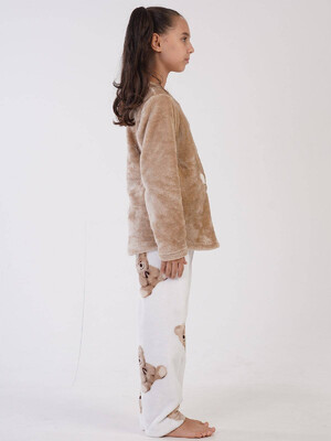 Купить Плюшевая пижама из велсофта для девочки VIENETTA KIDS 3030630297 в Украина в Lingerie.ua - Одяг для дому та відпочинку, Фото 6