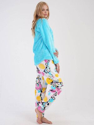 Купить Теплый домашний комплект из велсофта VIENETTA 3030850298 в Украина в Lingerie.ua - Одяг для дому та відпочинку, Фото 3