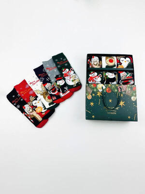 Купить Махровые носки новогодние комплект 6 в 1 PIER LONE 2349 в Украина